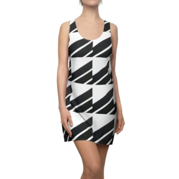 Blocked racerback dress - Picture 1 of 4